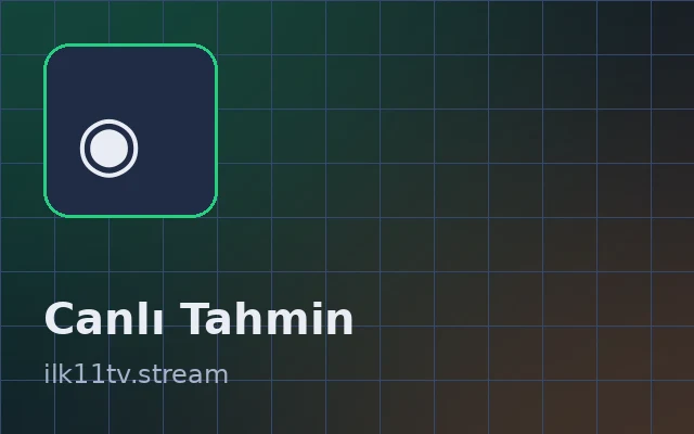 Canlı tahmin — veri temelli maç öngörüsü simgesi